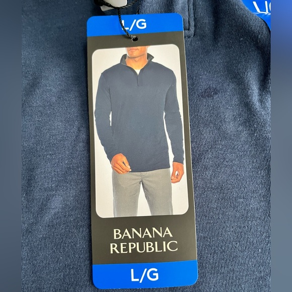 NWT - Banana Republic Men’s 1/4 Zip Sweater - Size L - Picture 9 of 12